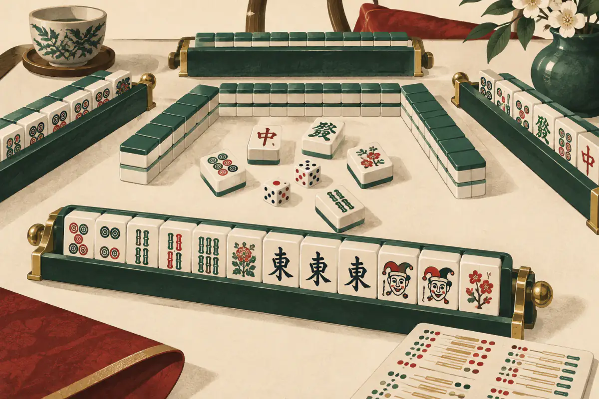 Ilustrasi untuk Pengantar American Mahjong dan Kartu NMJL
