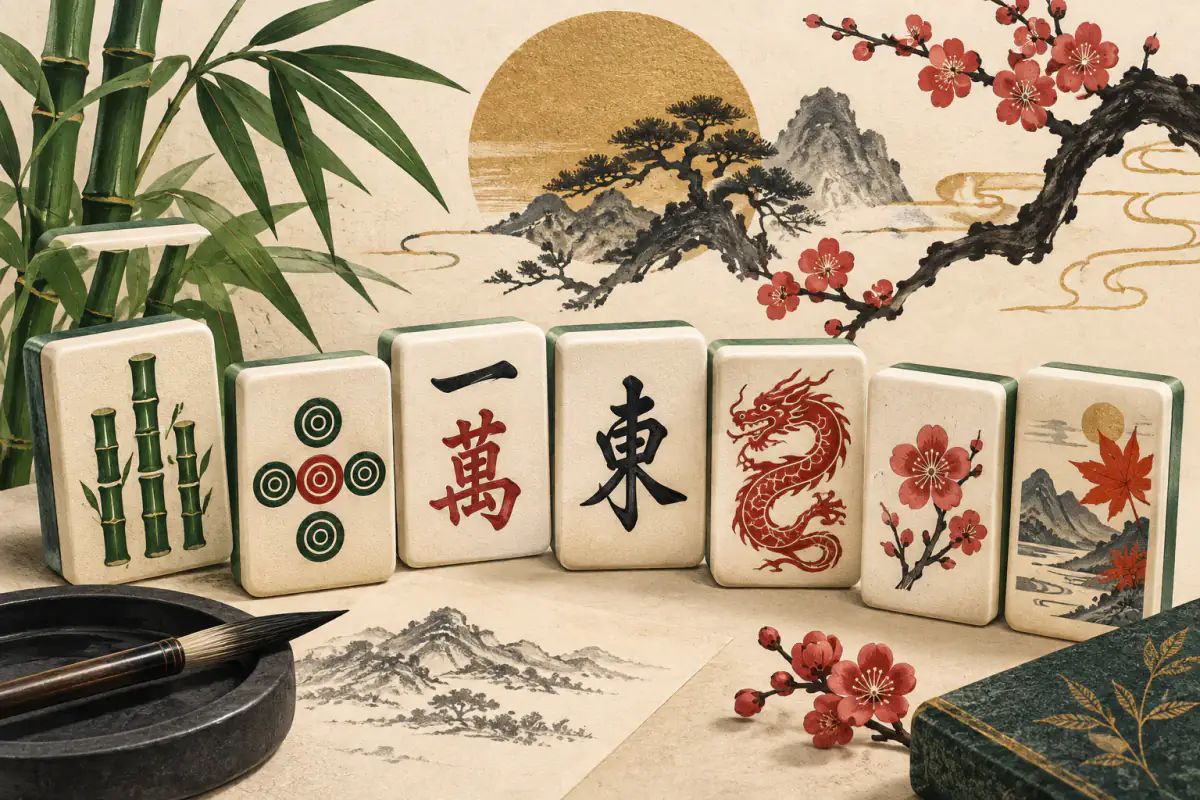 Ilustrasi untuk Arti Simbol di Setiap Ubin Mahjong