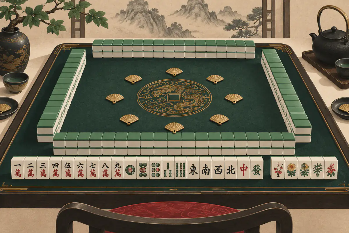 Ilustrasi untuk Aturan Chinese Official Mahjong (Guobiao) untuk Pemula