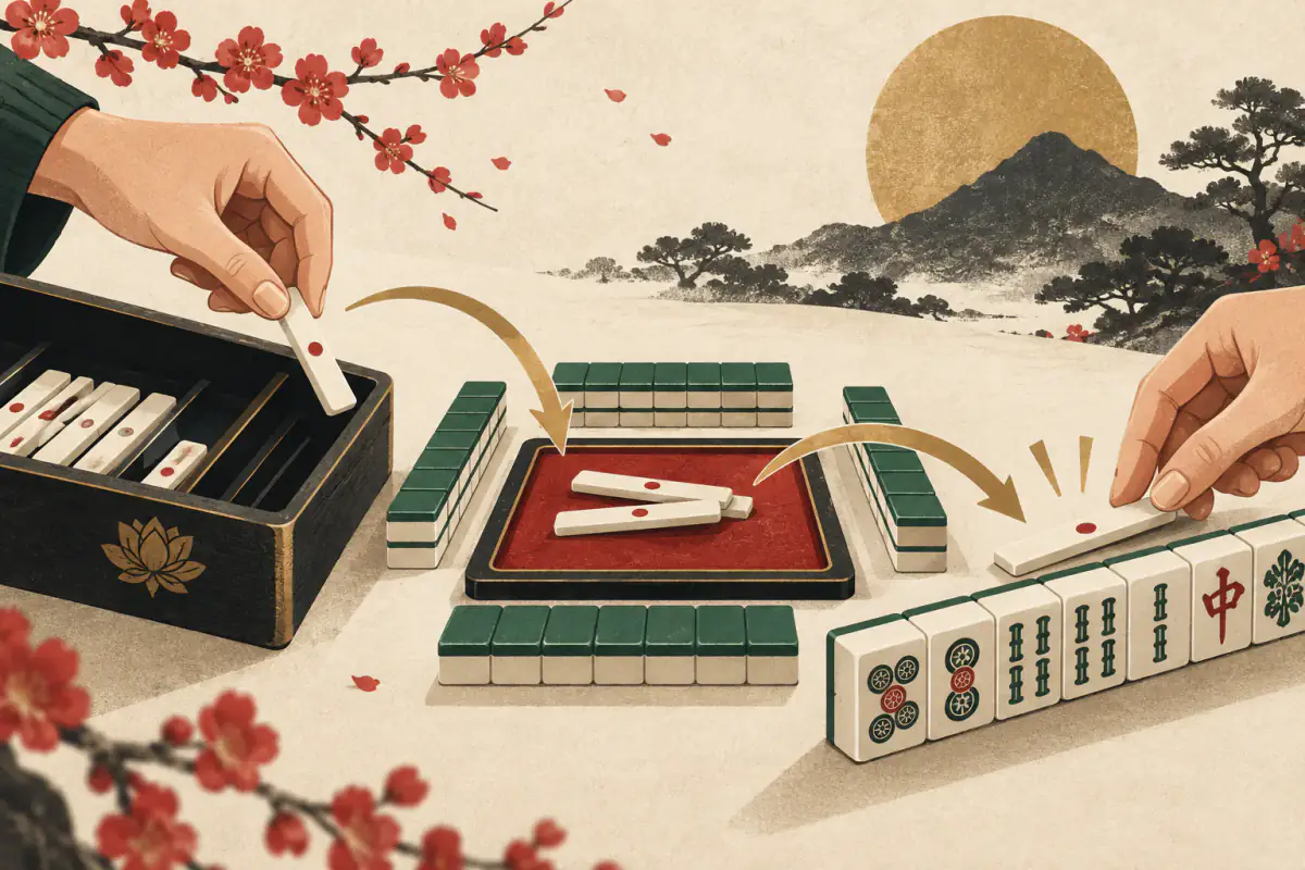 Ilustrasi untuk Aturan Riichi Stick: Taruhan 1000 Poin dan Nasibnya