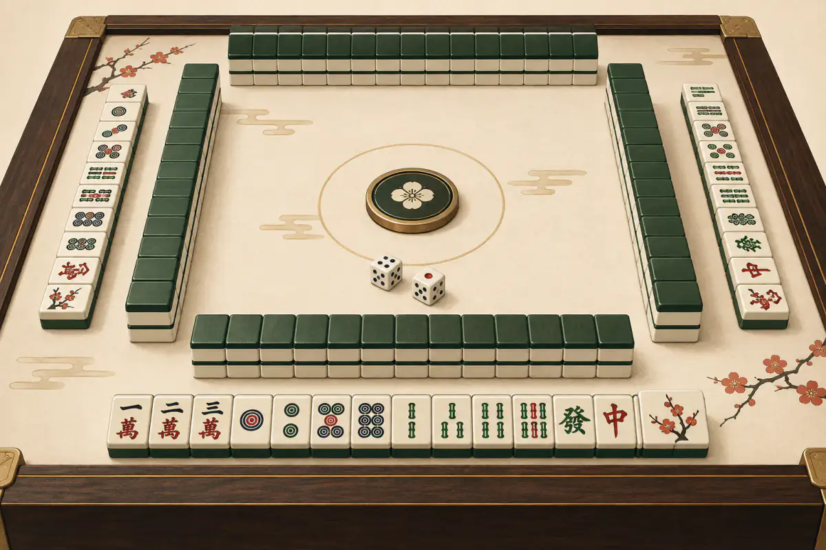 Ilustrasi untuk Cara Bermain Mahjong untuk Pemula: Panduan Lengkap