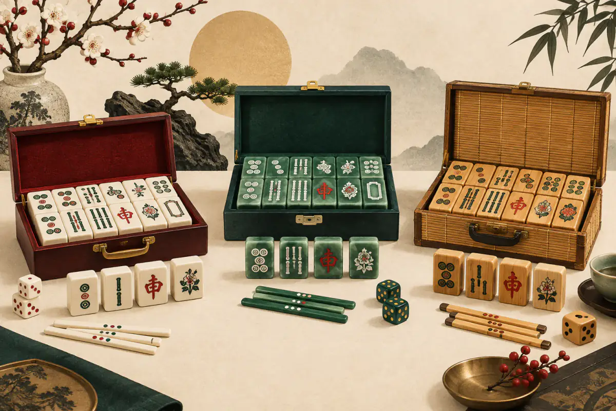 Ilustrasi untuk Cara Memilih Set Mahjong Fisik yang Bagus