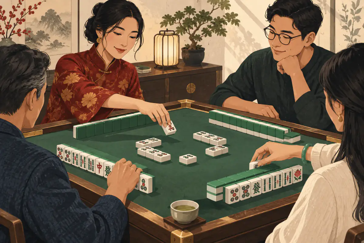 Ilustrasi untuk Etika Bermain Mahjong yang Perlu Diketahui Pemula
