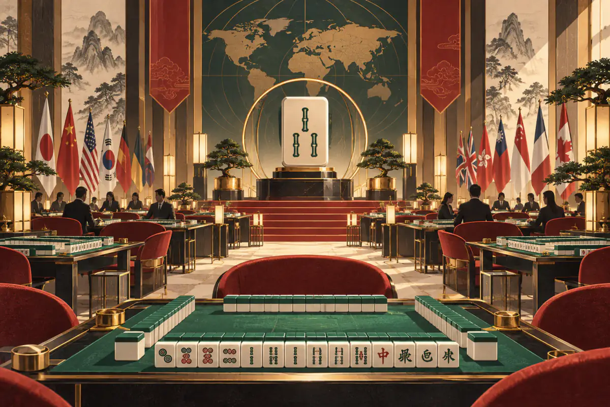 Ilustrasi untuk Format Turnamen World Series of Mahjong (WSOM)