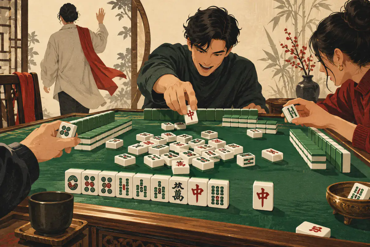 Ilustrasi untuk Pengantar Sichuan Mahjong (Blood Battle to the End)