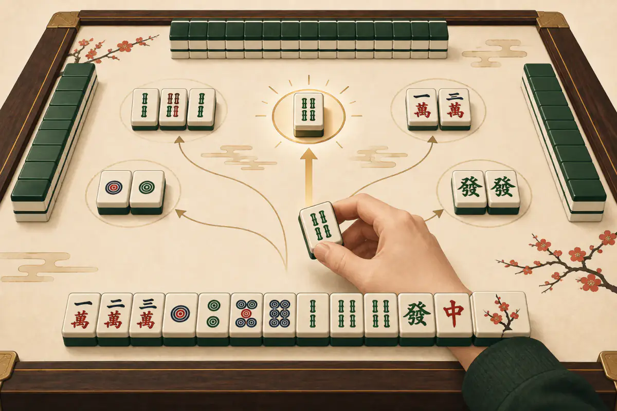Ilustrasi untuk 10 Strategi Mahjong agar Menang Lebih Sering