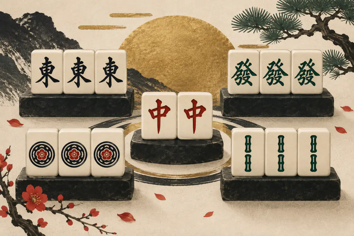 Ilustrasi untuk Yaku Toitoi: Semua Triplet, Tanpa Sequence