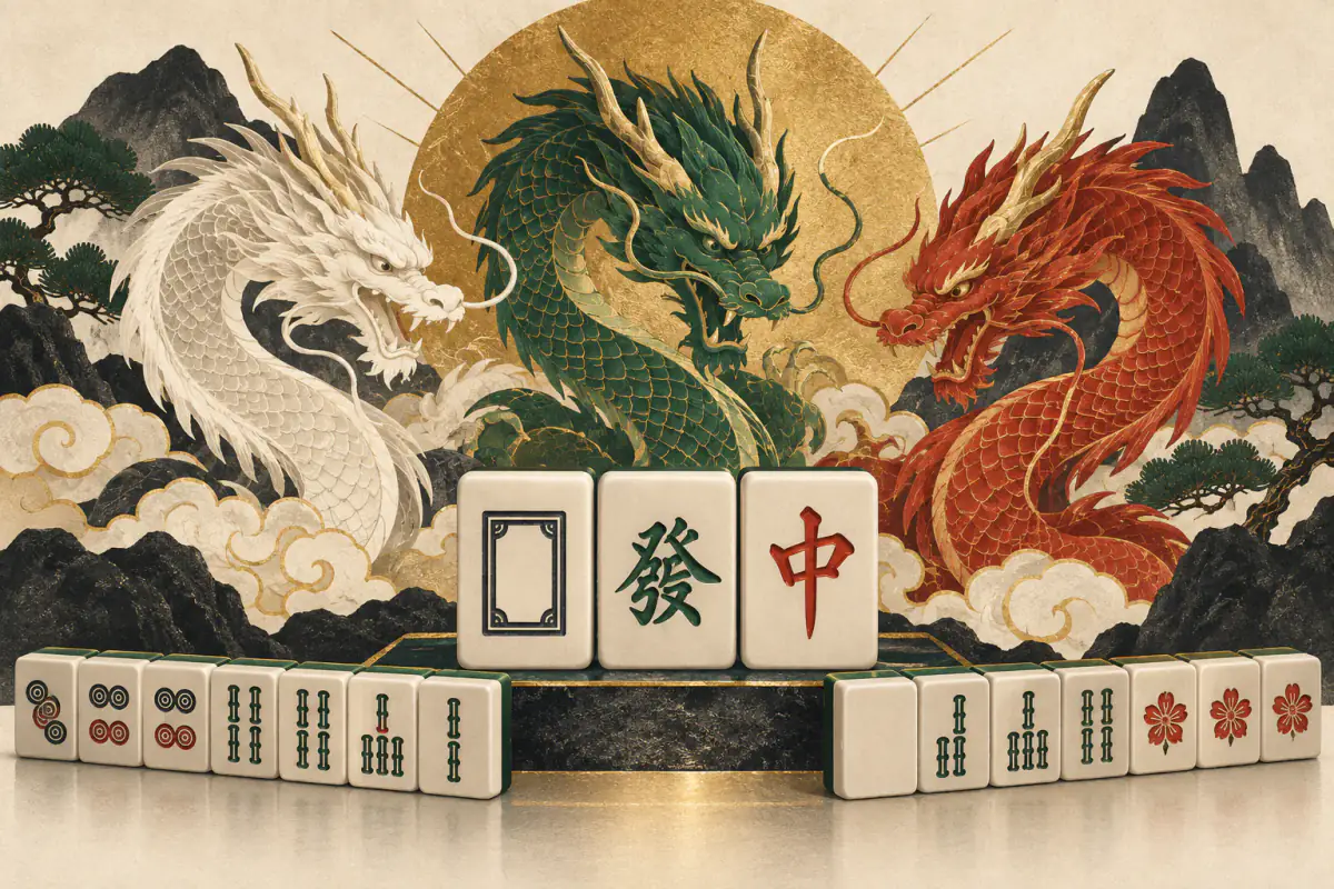 Ilustrasi untuk Yakuman Daisangen: Triplet Ketiga Naga